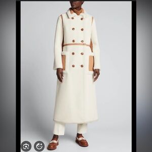 Stand Studio Bibi Coat in Cream and Tan